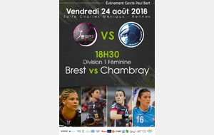 Match amical Féminin Brest contre Chambray vendredi 24 août